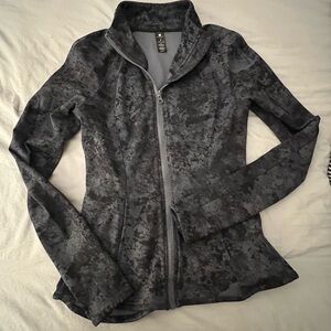 Women's Gray Zip-Up Jacket